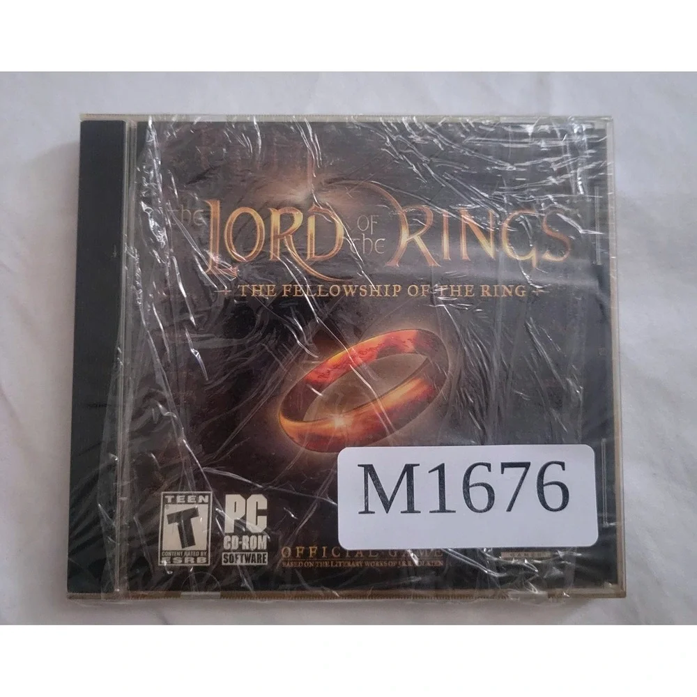 Lord of the Rings Fellowship of the Ring PC Game 2002 Black Label Games Literary